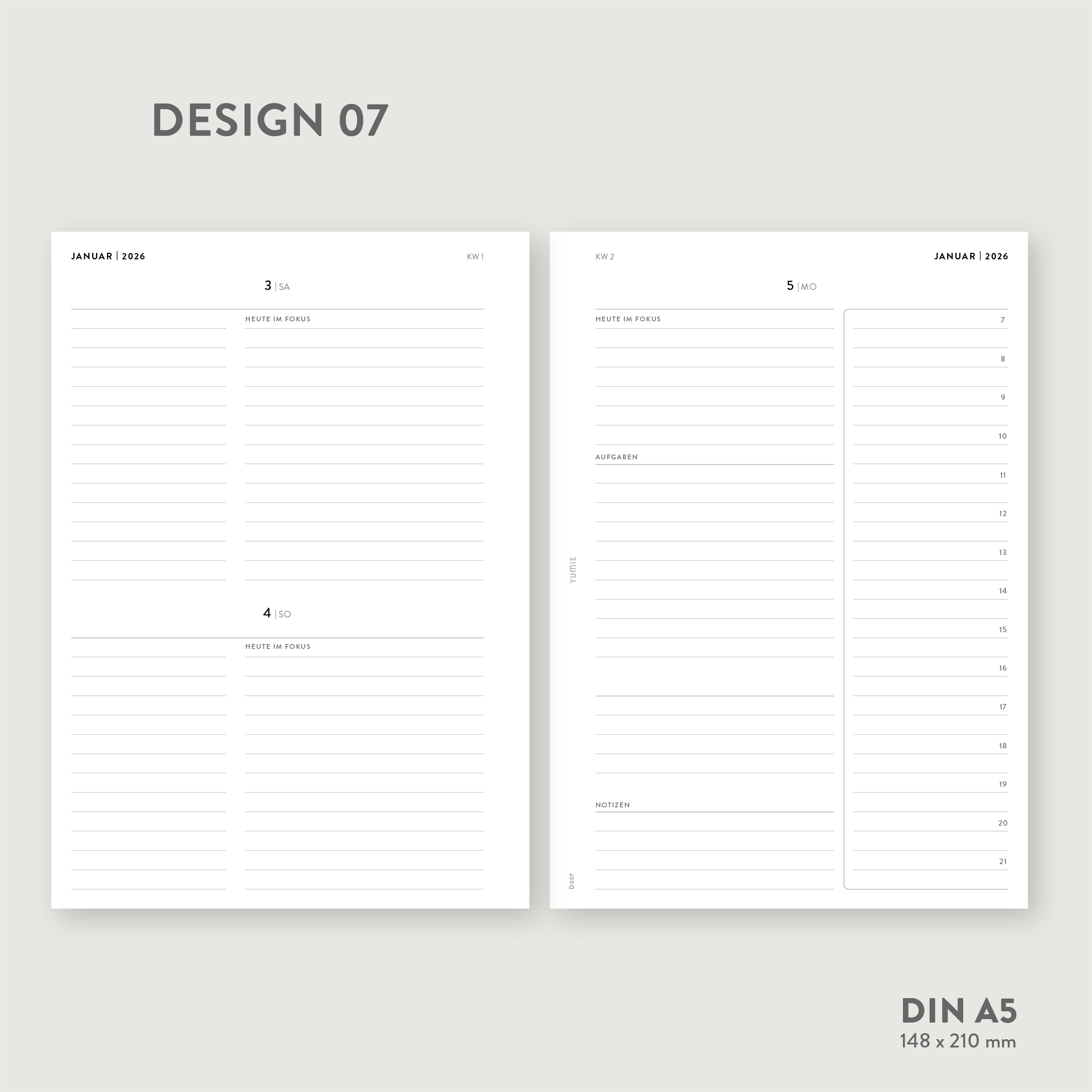 2026 Tagesplaner Design 07 Zeitbox - PDF – Bild 2